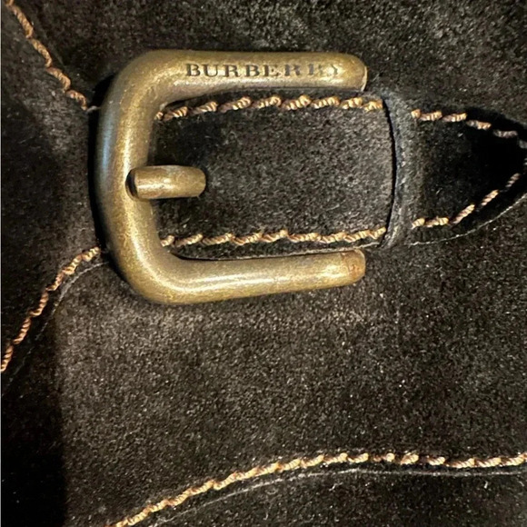 Burberry nova trim black tall boots size 37 - Picture 14 of 15